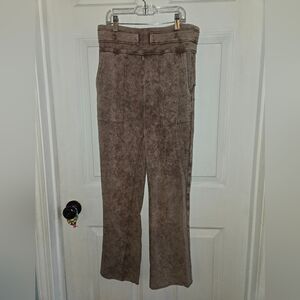 Free People Movement Wild Side Cropped Flared Distressed Small Pants